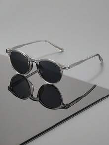 一副女士细框圆形太阳镜，UV400 防紫外线，经典波西米亚风格，玳瑁色镜腿，街头风拍照设计 - 彩色 - 查看 8