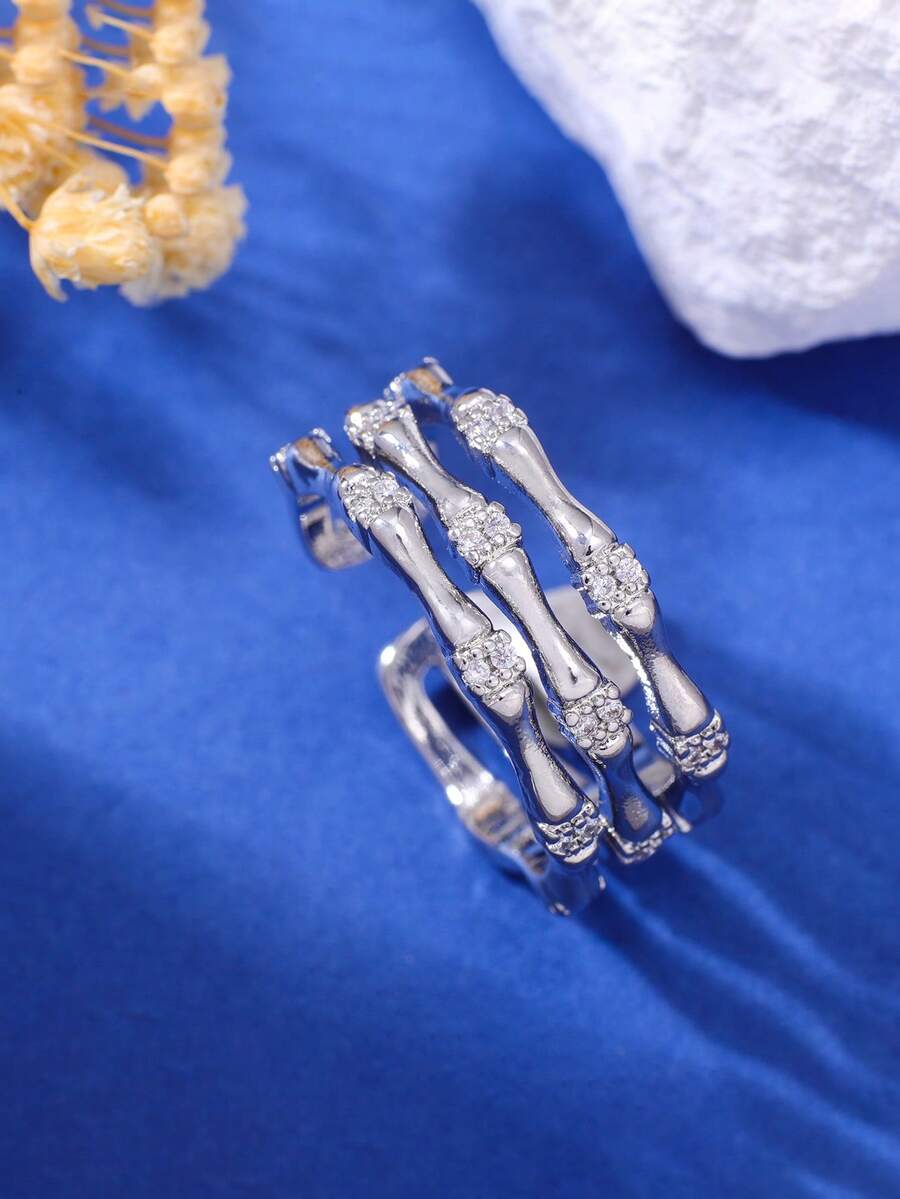 18K Gold Plated Copper Multi-Layer Knuckle Rings, Minimalist Couple Rings For Daily Wear