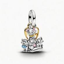 1 Mặt dây chuyền hình quả táo và mũ tốt nghiệp thời trang, mạ bạc, phù hợp với vòng tay, dây chuyền, quà tặng tự làm dịp lễ. - Nhiều màu - Xem 3