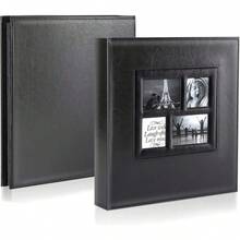 Ywlake Photo Album 4x6 500 Pockets Photo, Extra Large Capacity Family Wedding Picture Albums Holds 500 Horizontal And Vertical Photos Black - Đen - Xem 6