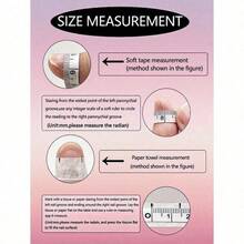 10pcs Handmade French Short Nail Stickers. This Nail Art Set Includes 5 Colors: White, Pink, Gold, Blue, And Yellow, With A Charming And Adorable Design. Each Nail Sticker Is Decorated With Hand-Painted Vine Patterns That Wind Along The Metallic-Feeling French Edges. Nails Nail Supplies Handmade Press On Nails - 粉紅灰-1 - 查看 7