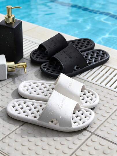 PVC浴室拖鞋，防滑软底，居家休闲浴室凉鞋，防臭，男女通用，夏季款