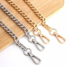 Purse Chain Iron Flat Chain Strap Handbag Metal Straps Shoulder Corss Body Replacement Chain Accessories Graduation Teacher Appreciation Gifts Birthday Gift Holiday Essentials Beach Essentials - Gun color - View 4