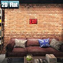 2D Flat, 2D Flat 1pc,Neon Red "EXIT" Sign Glowing In The Dark,Metal Tin Sign,Size(8"X12"/20cm*30cm)Decoratve Paintings/Room/Restaurant/Bar/Door/Garage Decor, 2D Flat - 彩色 - 查看 3