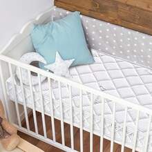 Premium Foam Dual-Sided Crib and Toddler Mattress100% Knitted Fabric Premium Fleece-Hypoallergenic 5"Firm Soft Crib Mattress  Toddler Bed Mattress Fits Standard Full-Size Cribs and Toddler Beds - como en la foto - Ver 5