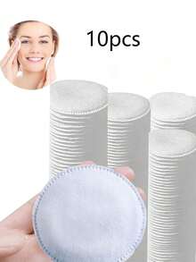 300/100/50pcs Round Makeup Remover Pads, Soft Cleansing Pads For Face, Eyes, Skin Care And Makeup Removal - Multicolor - View 13