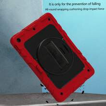 1 Piece, Compatible With IPad Mini (A17) And Mini (6th Generation), Air (5th/4th Generation) 10.9-Inch, (9th/8th Generation)/ 7th Gen 10.2-Inch (2021/2020/2019 Models), (A16) 11th Gen 11-Inch (2025 Model), 9.7-Inch, 6th/5th Gen (2018 And 2017 Models) With 360-Degree Rotating Stand, Shock-Resistant Protective Case - Red + Blue - Red + Blue - View 7