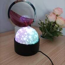 1pc 3D Rotating Star & Moon Projection Night Light, USB Powered/Portable Design, 12 Color Modes, Suitable For Bedroom Decor, Party Atmosphere, Outdoor Stage Projection, Party Planning, Holiday Gift - Multi-color light - View 11