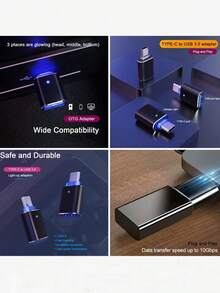 USB-C 转 USB 3.0 适配器，兼容 Thunderbolt 4/3，兼容 Macbook Pro/Air、Galaxy S23 系列和其他 Type-C 设备，可连接 U 盘、键盘、鼠标等 USB 设备。 - 查看 8