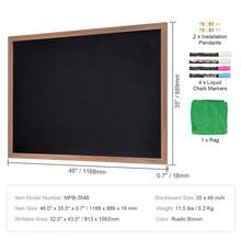 Tablones de anuncios - Montaje de pared, 89 x 117 cm (35 x 46 pulgadas) - Ver 7