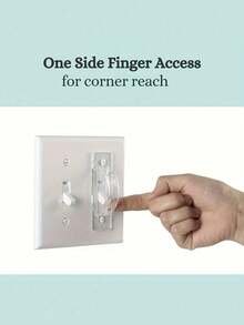 5pcs Transparent Light Switch Protective Cover, Light Switch Guard, Toggle Switch Cover, Light Switch Blocker, Switch Lock, Switch Guard, Suitable For Halloween And Christmas Light Switch Protection - Multicolor - View 4