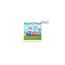Train Birthday Party Disposable Tableware Set, 7/9 Inch Disposable Paper Plates, Napkins, Suitable For Family Gatherings, Gender Reveal, Celebrations, Birthdays, Weddings, Parties, Picnics - Multicolor - View 14