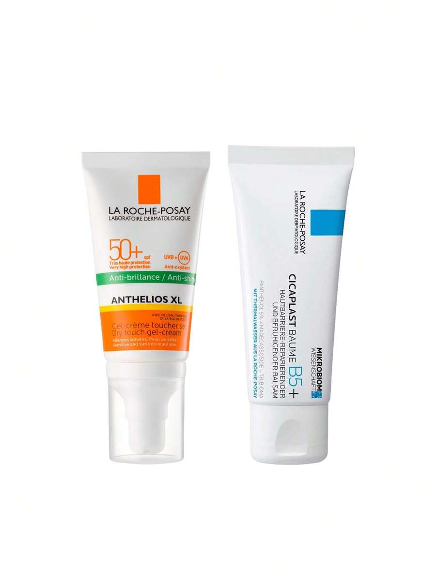 La Roche-Posay [Bundle] Anthelios LRP Cicaplast Soothing Repairing Balm 40 Ml + Oil Control SPF 50+ Gel-Cream 50ml - Anthelios - View 1