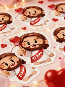 Diseño elegante Llavero con confeti festivo, Tarjetas del Día de San Valentín, Sobres festivos, Tarjetas de felicitación festivas, Regalos festivos 10 piezas - Multicolor - Ver 3