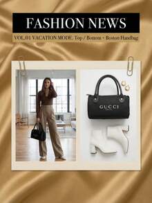 Gucci 1PC Top Handle Mini Black Nylon Barrel Bag - Luxury Minimalist Style, Logo Print Detail, Cylindrical Shape, Versatile Handbag For Daily Use & Travel - Black - View 2