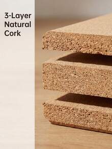 Cork Yoga Blocks With High-Density Support Non-Slip Yoga Block For Women Men Pilates Block With Rounded Edges Design Foam Bricks For Pilates Meditation Balance Stretching Deep Poses Dance Gym Home Yoga Equipment Workout Dance Essentials Accessory - Khaki - View 6