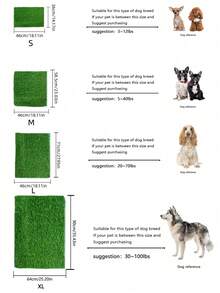 Almohadilla de césped para mascotas, inodoro para perros, alfombra de césped artificial, almohadilla de entrenamiento para ir al baño, alfombra de césped artificial - Multicolor - Ver 2