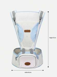 2-In-1 Baby Carrier, Hands-Free Front Carry, Breathable For Winter Use - Baby Blue - View 2