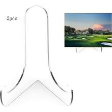 Giá đỡ trưng bày đĩa acrylic góc 60 độ, giá đỡ trưng bày acrylic trong suốt dạng chân đế cho nhà, văn phòng, nhà bếp, trường học, trưng bày tác phẩm nghệ thuật. - C - Xem 8