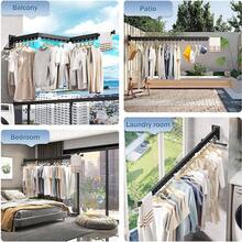 Telescopic Clothes Drying Racks - A - 보기 6