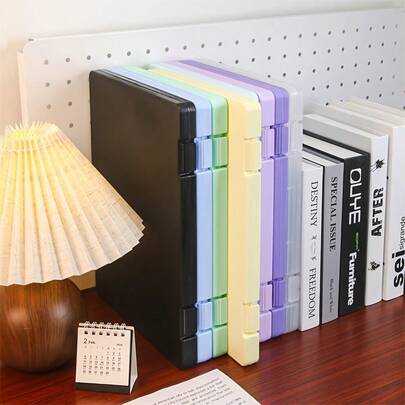 1PC A4 Large Capacity Plastic File Box With Lid, Document Organizer For Certificates, Papers, Office & School Supplies, Desktop Storage Case