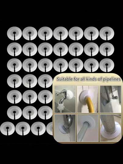 管道隐藏套件，简易快捷的墙孔修补，塑料墙孔通风盖，适用于淋浴阀、角阀、水龙头、穿墙管 - 装饰性快装厨房水龙头配件