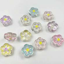 Hạt cườm hình hoa hướng dương tròn, đường kính 19mm, 10/20/30/50 hạt, tự làm thủ công, thích hợp làm dây chuyền điện thoại, vòng cổ bằng acrylic. - Nhiều màu - Xem 3