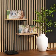 2pcs Soundproof Bracket, Versatile Invisible Bracket That Can Be Fixed Without Drilling, Ideal For Displaying Collectibles/Perfume Bottles, Wall-Mounted Damage-Free Fixture | Hardware For Small Space Organization - Multicolor - View 3