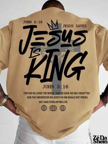 Jesus Is King Gospel Unisex T-Shirt, 100% Cotton, Premium Casual Release - Màu be - Xem 1
