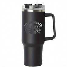 Bình giữ nhiệt chân không 40oz có nắp và tay cầm ống hút, màu trắng/đen/hồng, cốc cà phê du lịch & cắm trại, quà tặng sinh nhật/Giáng sinh/Lễ Tạ ơn cho GIGI - Nhiều màu - Xem 8