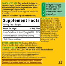 Nature Made Vitamin D3 K2 Supplement, 5000  (125 Mcg) Vitamin D For Bone, Teeth,, 30 D3 And K2 Softgels, 30 Day Supply - 30個裝(1包) - 查看 7
