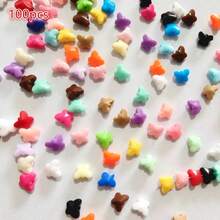 6 * 8mm 100/300/500pcs Sectional Three-Dimensional Butterfly Dispersion Beads DIY Handmade Suitable For Mobile Phone Chains, Pendants, Jewelry Beads, Etc - Multicolor - View 11