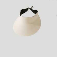 Women's Foldable Wide Brim Sun Hat, Seamless UV Protection - A - View 2