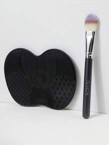 1 Flat Foundation Brush, Liquid Makeup Brush Advanced Makeup Brush For Mixed, Cream, Thin Foundation Brush Makeup Tools Face Foundation Flat Brush. - Multicolor - View 1