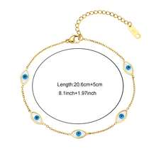 Delicate Stainless Steel Multi-Eye Element Bracelet, Perfect For Daily Commute - Multiple Eyes - View 4