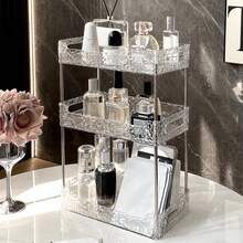 1件装 美观时尚！Ins-Style 三层浴室置物架，整齐收纳香水和化妆品 - 透明 - 查看 9