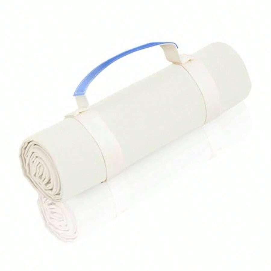 Manta blanca y esterilla de playa de lona lavable de gran tamaño de 4'9" * 6'3" - 49 x 63 - Ver 1