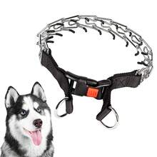 1pc Adjustable Non-Choke Dog Training Collar With Quick Release Buckle, Suitable For Small/Medium/Large Dogs, Stainless Steel Clasp Collar With Metal Chain, Convenient For Walking, Training, Hunting - Silver - View 8