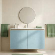 ucdfi 1 Roll Blue Embossed Waterproof Self-Adhesive Removable Wallpaper For Kitchen Furniture Cabinet Wall Decoration Sticker - Blue - View 8