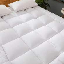 Hotel Quality Mattress Topper 10cm/4Inch Thick Deep Toppers Single Double King - White - View 7