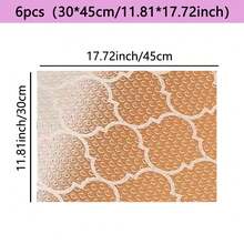 4/6/8片装多功能EVA防潮垫，可用作冰箱垫、抽屉垫、橱柜垫、衣柜垫，防水防尘，可裁剪，1片垫子即可防潮、防尘、防油、保护橱柜，无需胶水，铺放即可，易于清洁。 - 白線燈籠片狀 - 查看 13