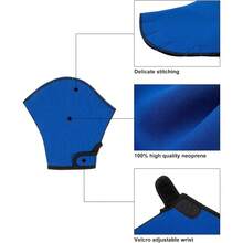 Sports Aqua Gloves Webbed Paddle Swim Gloves Fitness Water Aerobics - Blue - View 6