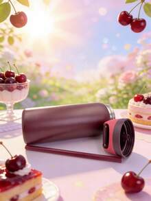 0-Wa Iaaa Black Cherry Insulated Stainless Steel Water Bottle With Straw, Sports Water Bottle, Great For Travel, 32 Oz, This Noble, Profound And Elegant Color Will Reflect Your Image Of Pursuing A High-Quality Lifestyle. It Is Suitable As A Gift For Birthdays, Halloween, Thanksgiving, Valentine'S Day, Christmas And New Year. - Nhiều màu - Xem 2