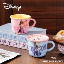 Taza de café con licencia oficial de Disney, taza de cerámica para beber con escala de leche, resistente a altas temperaturas, de gran capacidad, taza de cerámica creativa - Multicolor - Ver 8