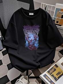 Women T-Shirt Print Abominable Putridity Russian Death Metal Band New And Limited Edition T-Shirt - 黑色 - 查看 2