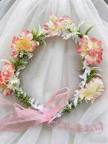 1 Stück Blumenkrone Haarschmuck, Teenager Haarschmuck, Feenkostüm, Bankett Dekoration, Hochzeitsoutfit, Feenelf, Frühlingsreise Dekoration, geeignet für Party und tägliches Tragen, geeignet als Teenager Geschenk, Fotorequisite - Verschiedenfarbig - Übersicht 10