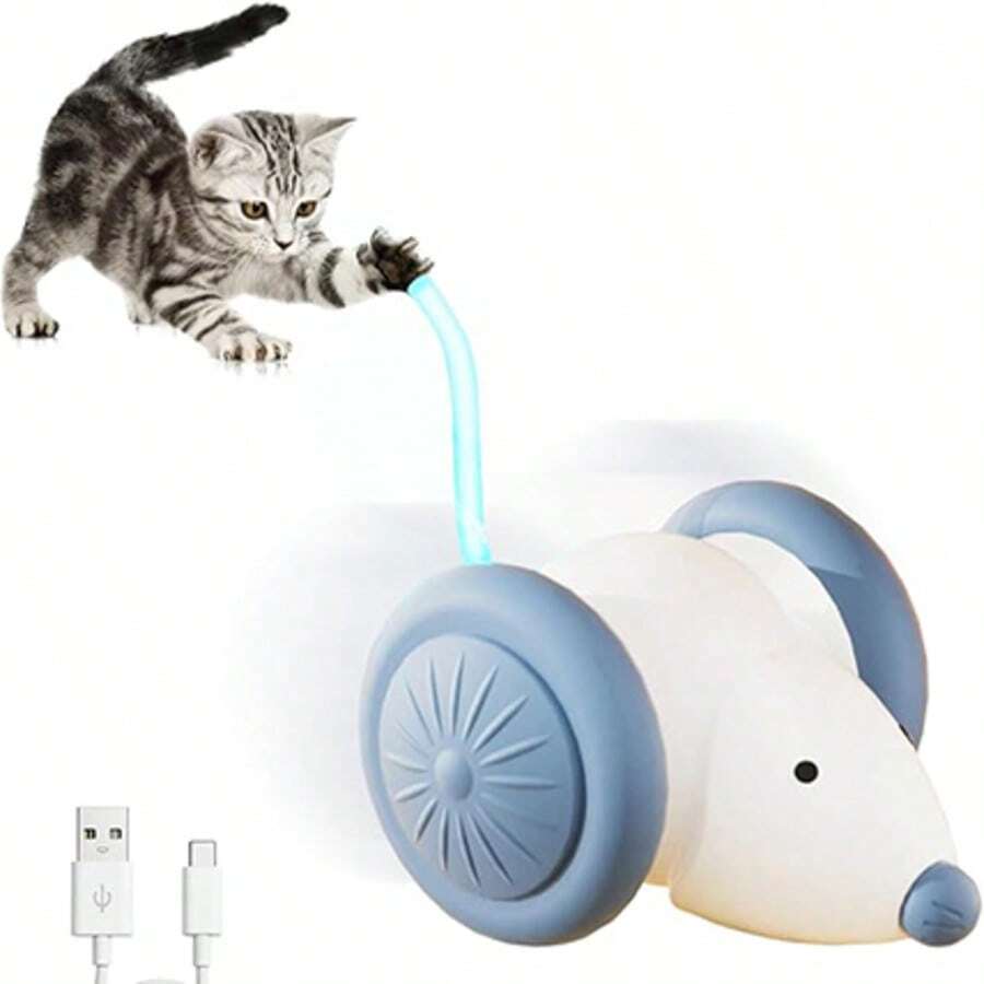 Đồ chơi mèo và chuột điện tương tác: Đồ chơi tương tác giải trí, thu hút sự chú ý và tiêu thụ năng lượng.