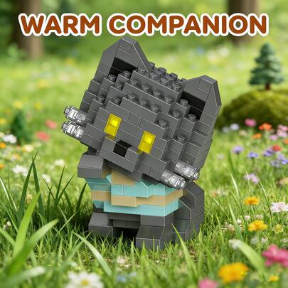 Hơn 100 mảnh ghép hình hạt siêu nhỏ, búp bê xếp hình giúp giảm căng thẳng, đồ trang trí bàn hình mèo dễ thương, quà sinh nhật với thiết kế đáng yêu và thú vị, khối xếp hình hoạt hình cho trẻ em, quà tặng ngày lễ cho bé trai và bé gái.