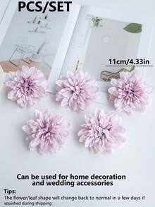 5/15/1000 buc capete de flori artificiale Gerbera Daisy mini, flori false pentru buchet DIY, materiale pentru coroane, accesorii pentru cutii de bomboane, corsaj, accesorii pentru capete, decor pentru tort de ziua de naștere, decor pentru casă, buchet de mireasă, decorațiuni de nuntă, interior, bucătărie, sufragerie, dormitor, Anul Nou, grădină exterioară - gri violet - Vizualizare 3
