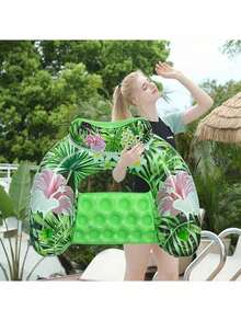 Ghế phao hình chữ U họa tiết lá phong, giường phao giải trí dưới nước đơn giản, giường phao bơm hơi PVC hình lá phong, ghế phao bơm hơi dưới nước có 2 giá đỡ cốc, giường phao hình chữ U gấp gọn hình lá phong, ghế thư giãn dưới nước, tiệc bể bơi, giải trí bãi biển, đồ bơm hơi bể bơi, đồ dùng cần thiết cho bãi biển, phao bơi. - Nhiều màu - Xem 7